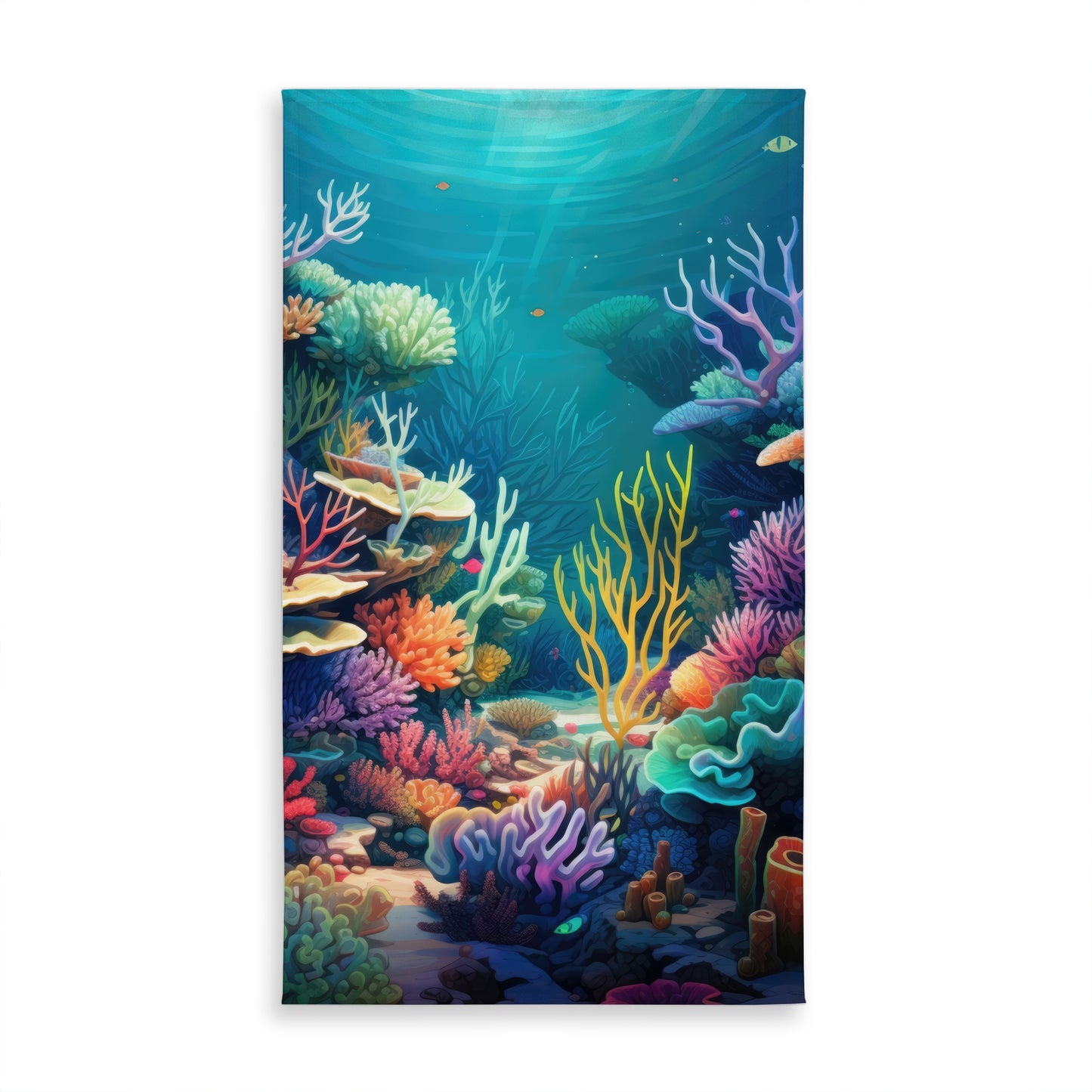 Filled with life Blue Indoor Outdoor Tablecloth