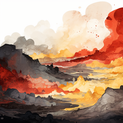 Scolding Land - White Canvas Art for Elegant Home Decor