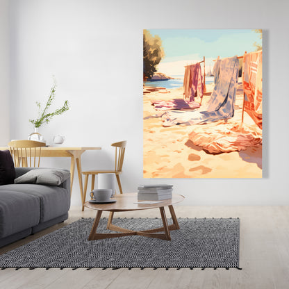 Warm Sands - Blue Canvas Art | Stylish Wall Art