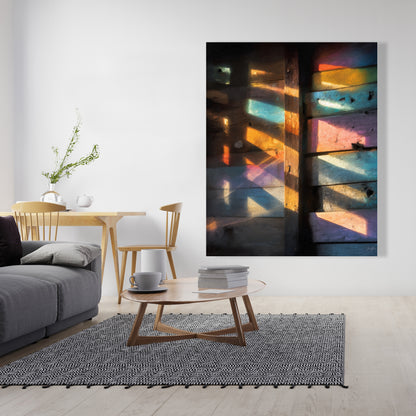 Casting Rainbows - Green Canvas Home Decor for Vibrant Spaces