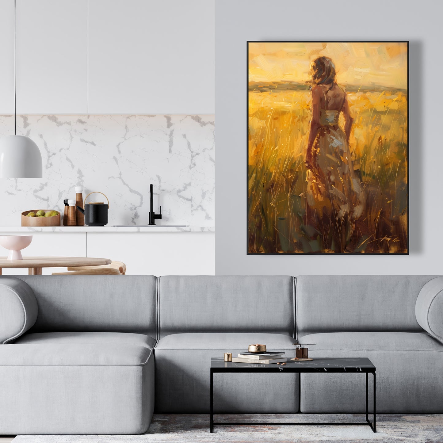 Exploring - 24"x24" Framed canvas