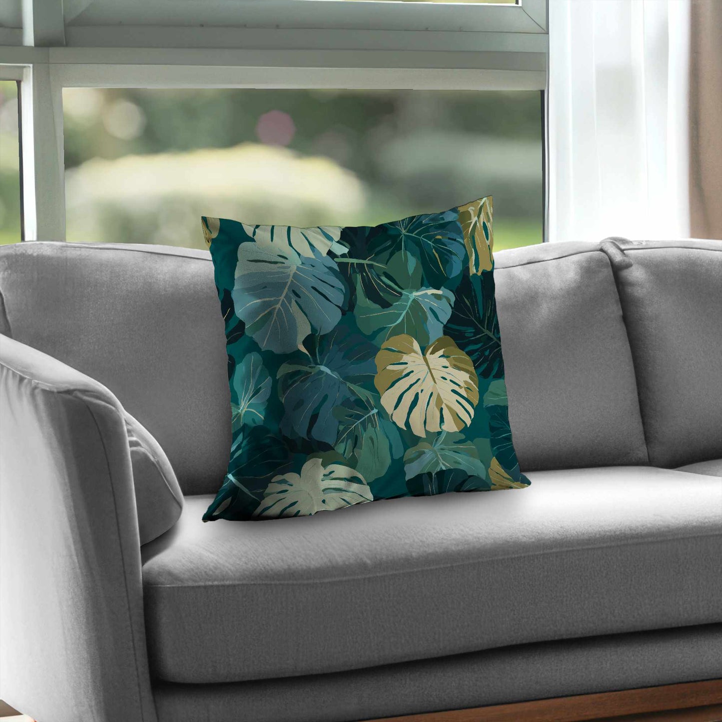 Tropical Leaf Veil Throw Pillow - Stylish Home Decor Accent