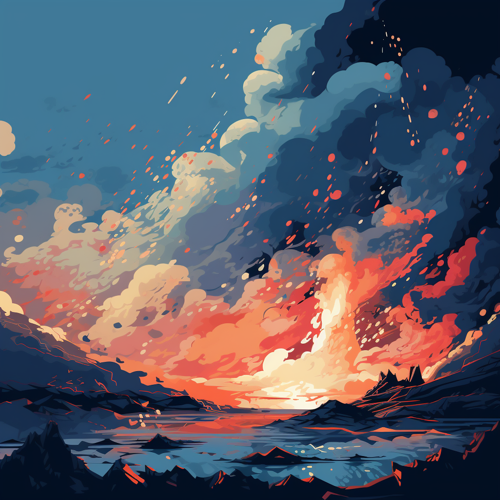 Magma does not wait - 32"x32" Canvas