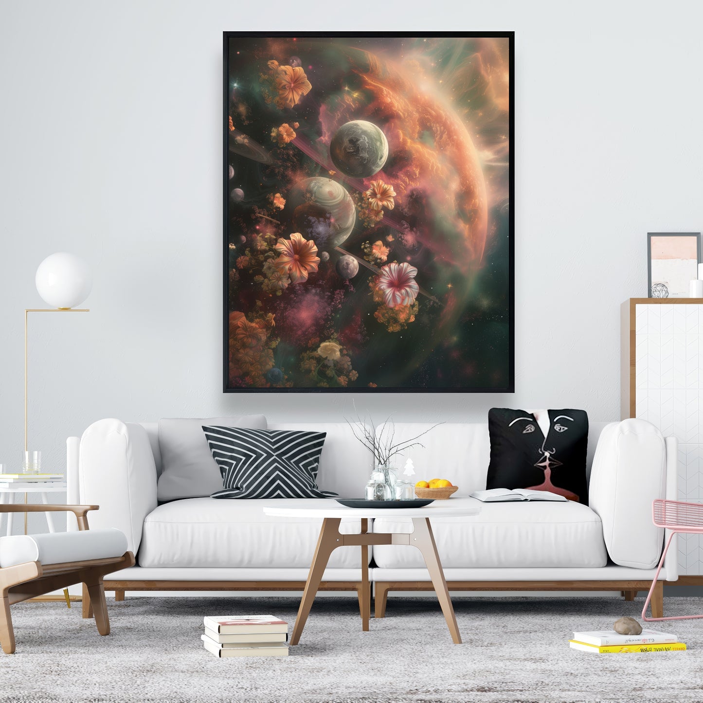Capturing light - 36"x36" Framed canvas