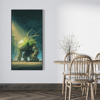 The golem - 24"x24" Framed canvas