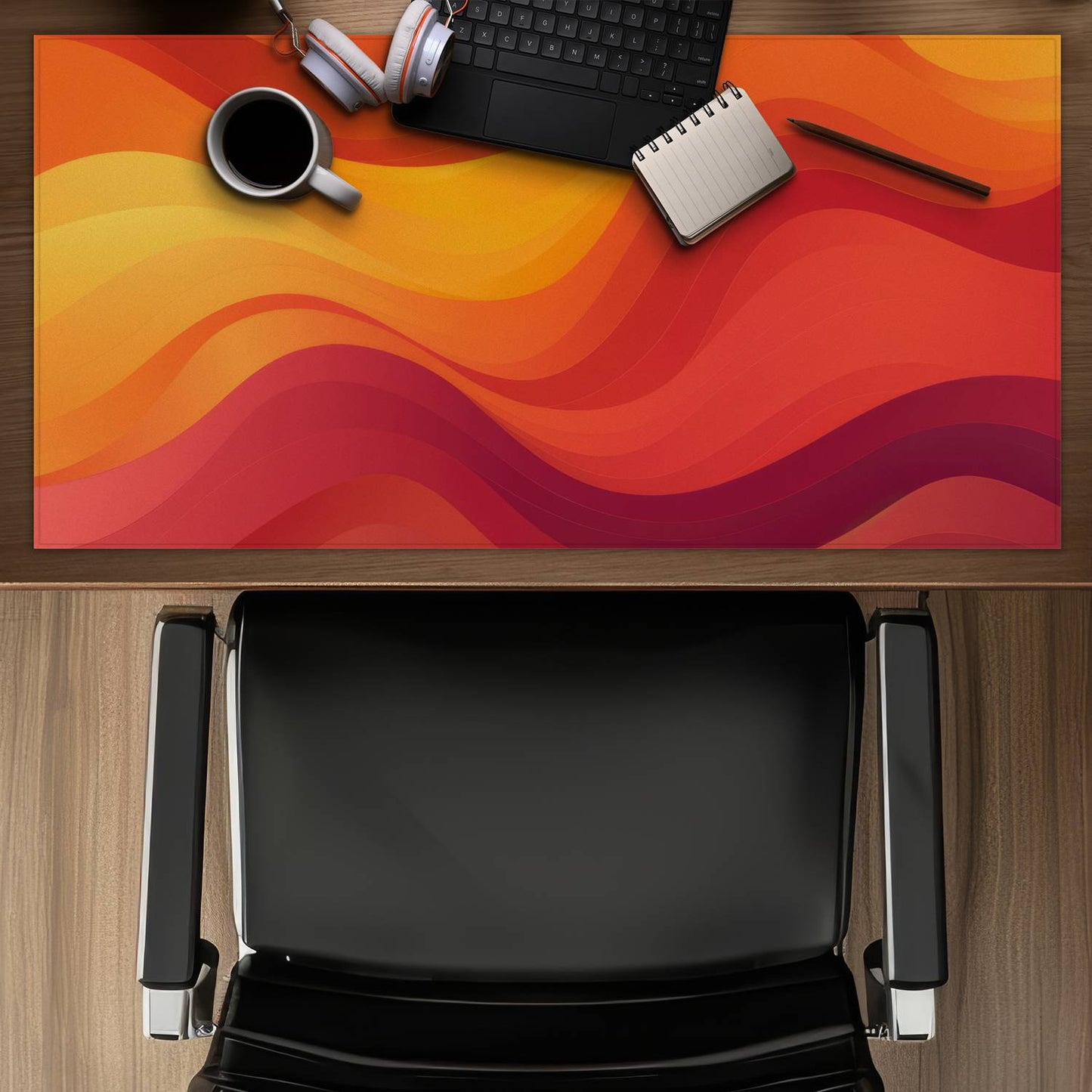 Sunset flow - Desk mat - Print on demand