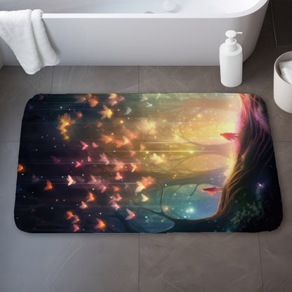 A dream come true - Orange Bath Mat for Home Decor