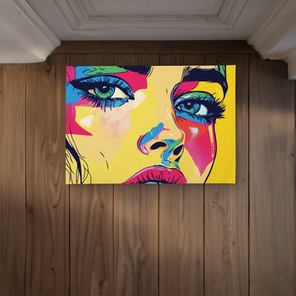 Glaze Yellow Indoor Outdoor Door Mat | Home Decor Accent