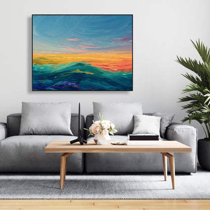 Watercolors - 36"x36" Framed canvas