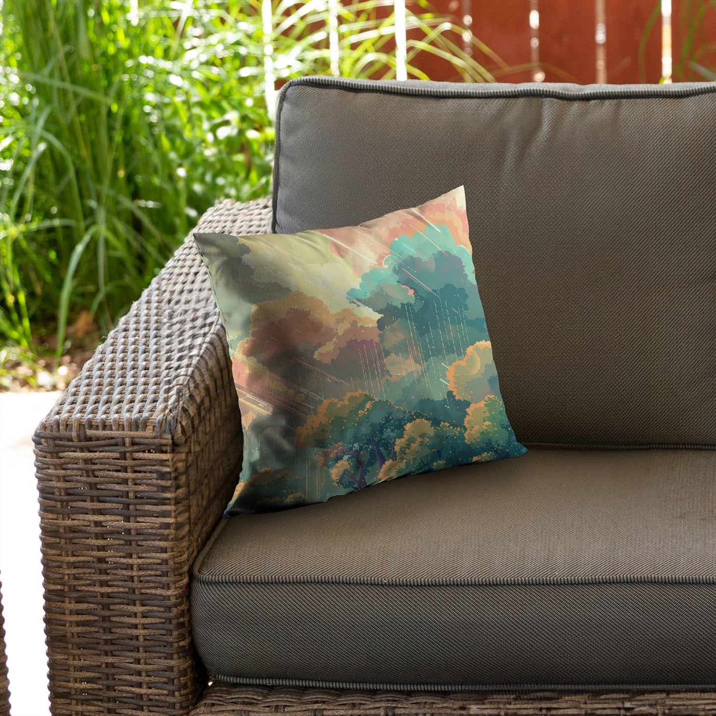 Crystal winds - Throw pillow - Print on demand