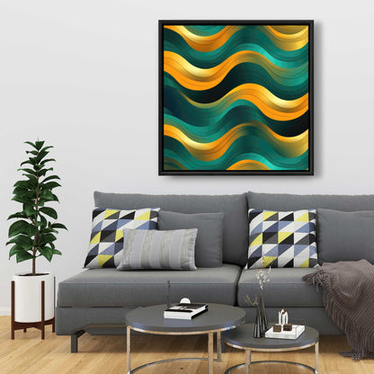 Voluptuous Black Framed Canvas - Elegant Home Decor Art