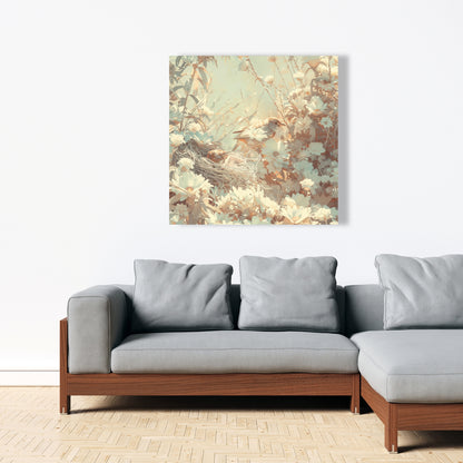 The Nest - Beige Canvas for Elegant Home Decor | Stylish Art