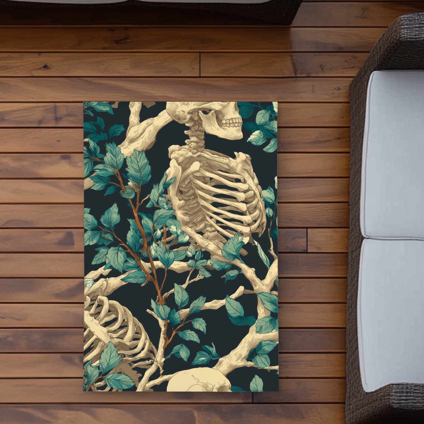 Tapis d'extérieur Sticks and Skulls | Décoration d'intérieur élégante