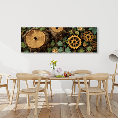 Hiding gears - 24"x24" Canvas