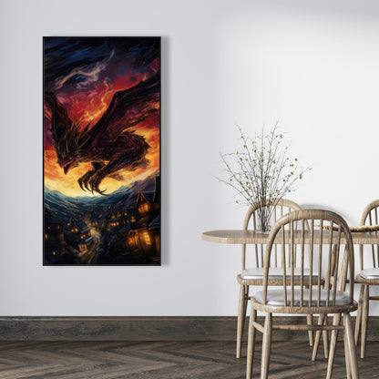 Back for Revenge - Orange Framed Canvas for Home Decor