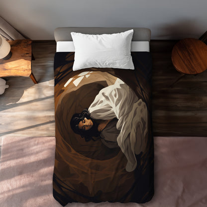 Warm embrace Black Duvet Cover for Cozy Home Decor