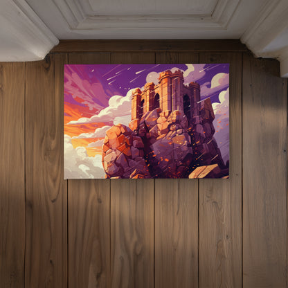 The Last Remains Orange Indoor Outdoor Door Mat | Home Decor