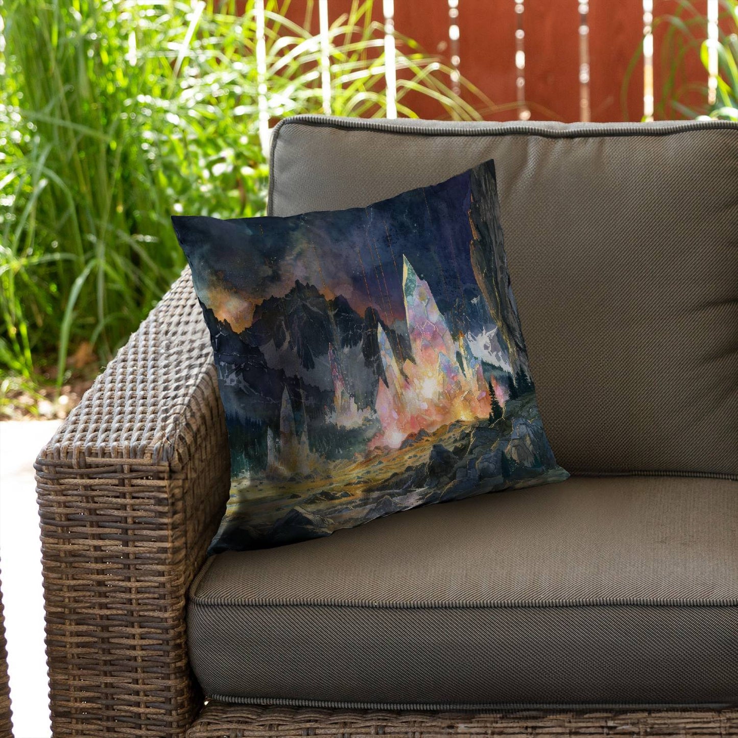 Growing strong - Throw pillow - Print on demand