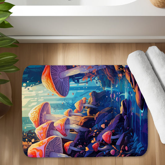 Take a look at that Blue Bath Mat for Home Decor | Soft & Stylish
