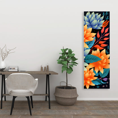 Color bouquet Turquoise Canvas for Stylish Home Decor