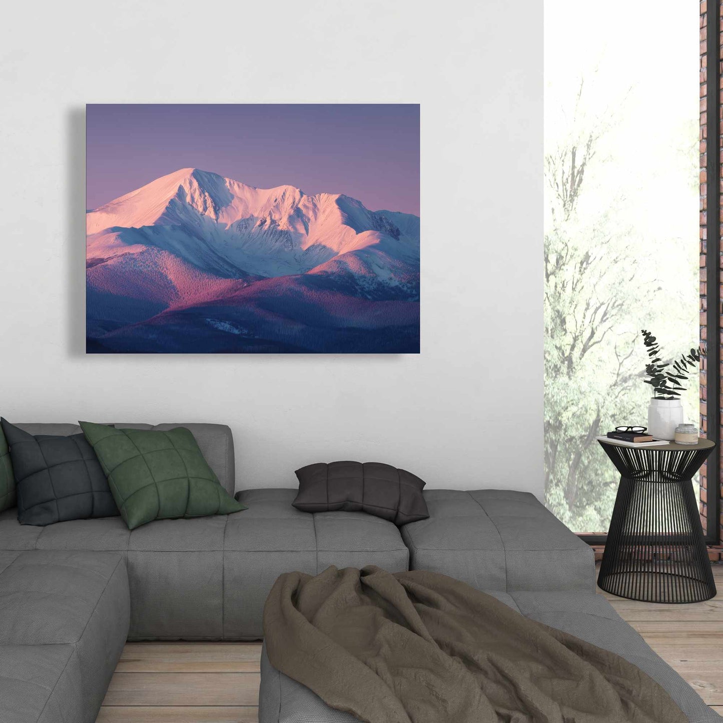 Rising Snow - White Canvas Art for Elegant Home Decor