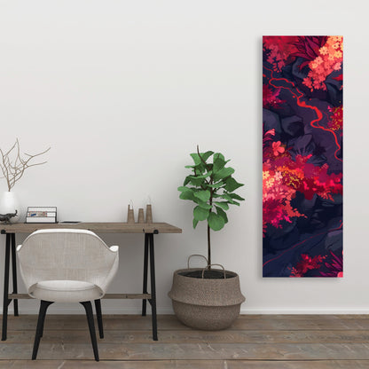 Burning plants - 32"x32" Canvas