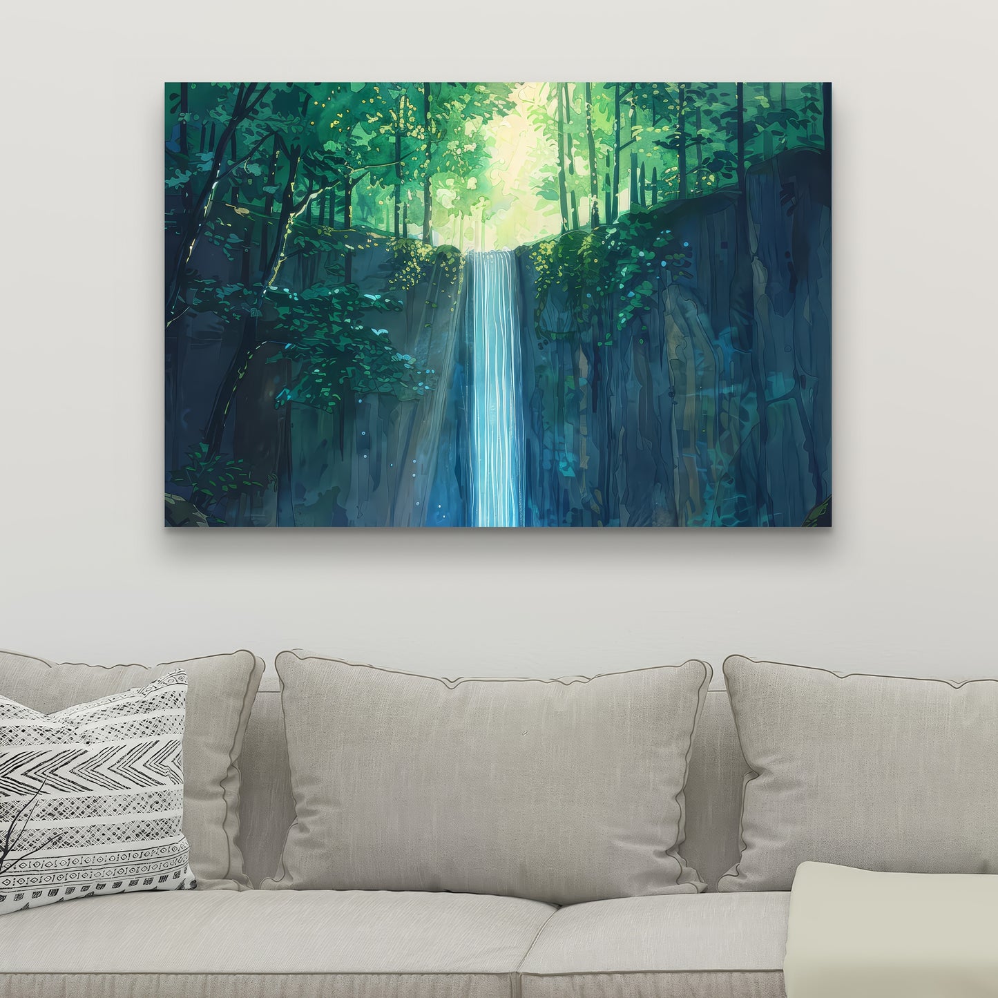 Waterfall - 32"x32" Canvas