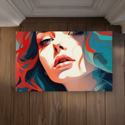 Dangerous Lips Red Indoor Outdoor Door Mat | Home Decor