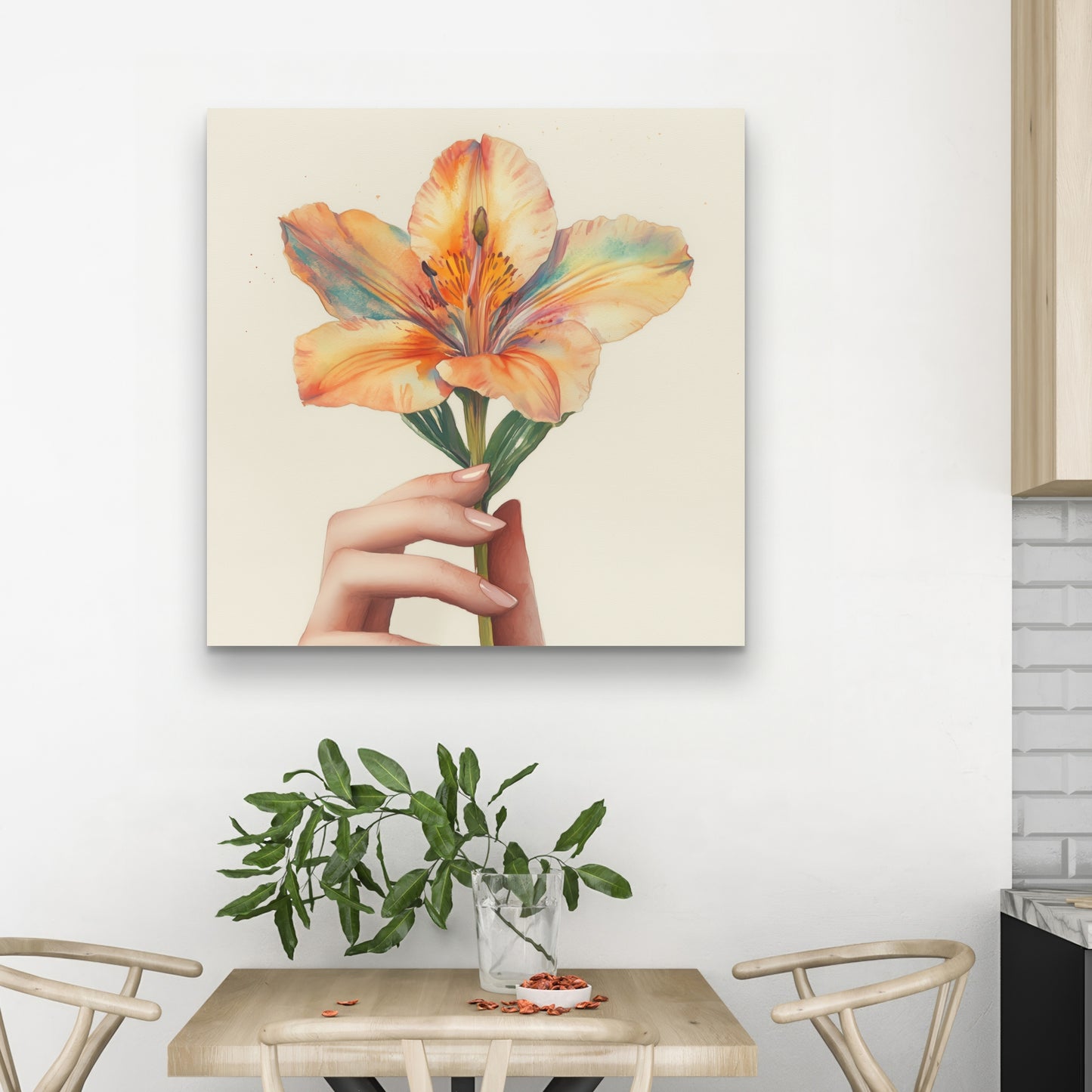 Ahold Orange Canvas for Home Decor - Vibrant Wall Art