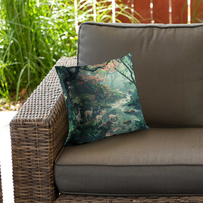 Sipping Poly Twill Throw Pillow - Stylish Home Decor Accent
