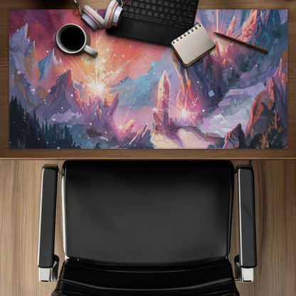 Beaming Signal - Blue Gaming Mat for Stylish Home Decor