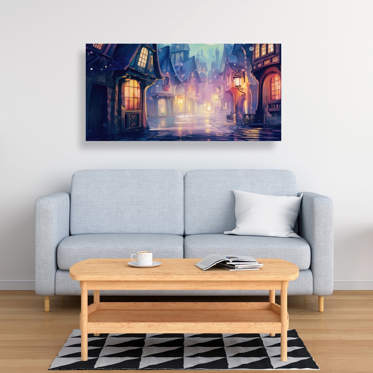 Bubble ville - 32"x32" Canvas