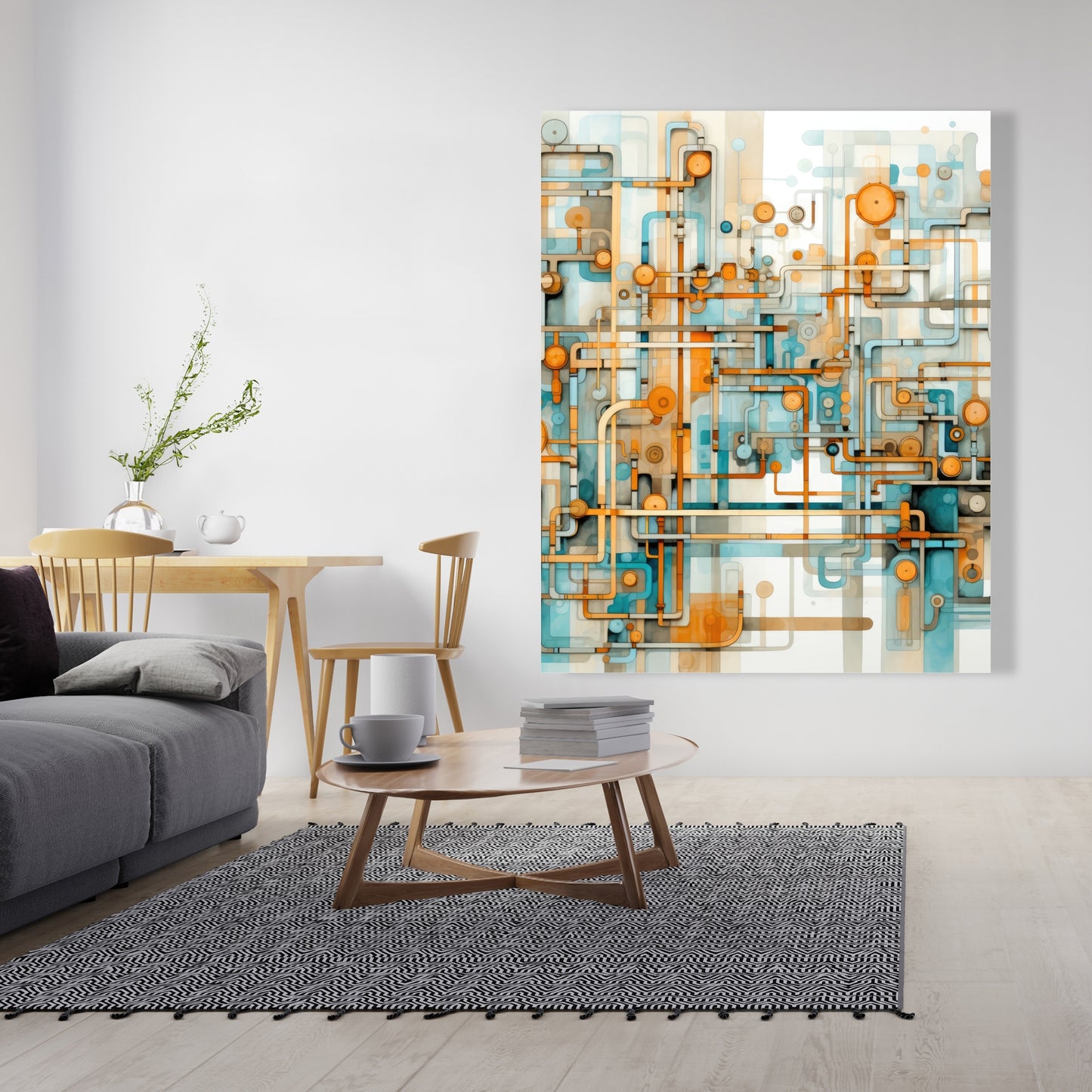 Like clockwork - 32"x32" Canvas