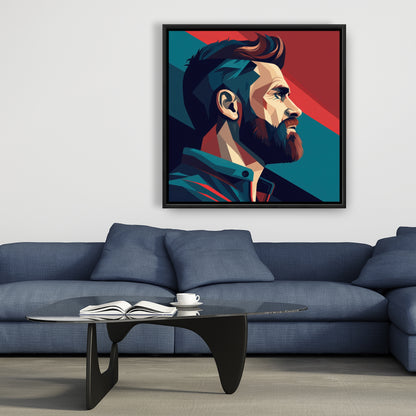 Courageous - 36"x36" Framed canvas
