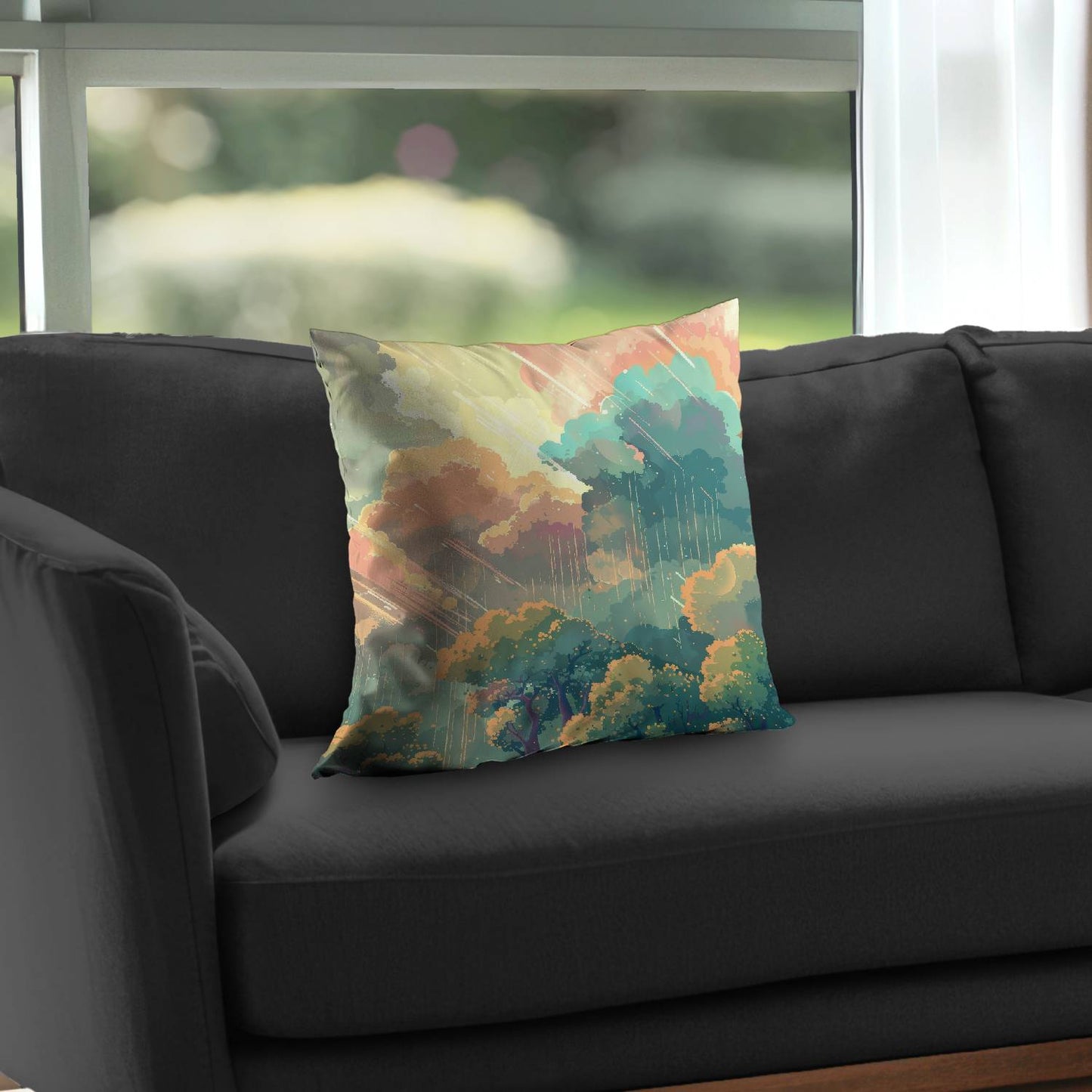 Crystal winds - Throw pillow - Print on demand