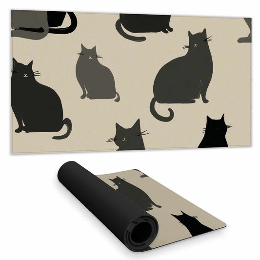 Silent Cat Gathering Desk Mat | Stylish Home Decor