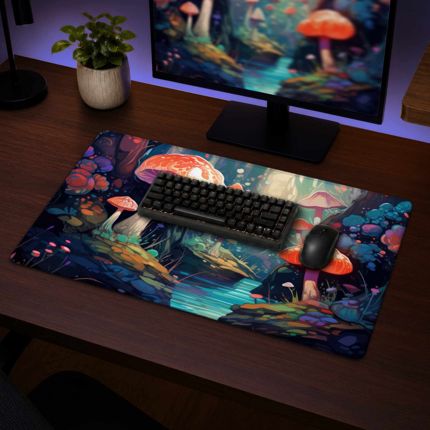 Tapis de bureau Forêt Fantaisiste – Accessoire de Décoration Élégant