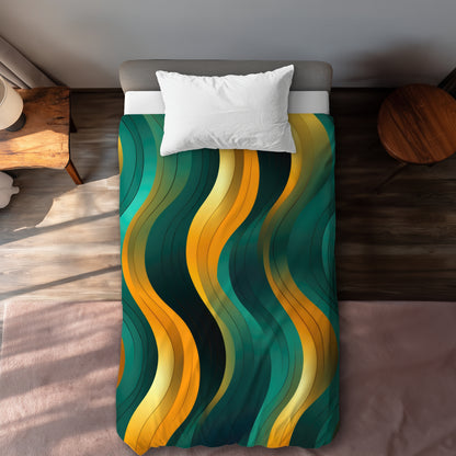 Voluptuous Gold Duvet Cover | Luxurious Home Decor Elegance