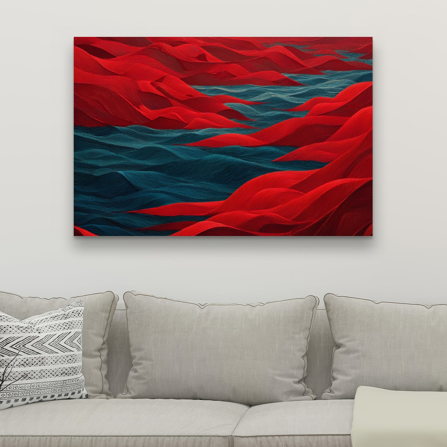 Red Sea - Red Canvas Art for Stunning Home Decor