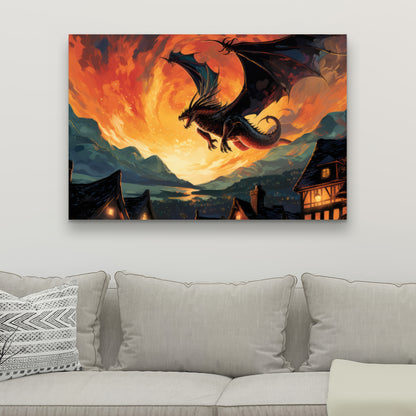 Hope for Mercy - Orange Canvas Home Decor | Vibrant Art Piece