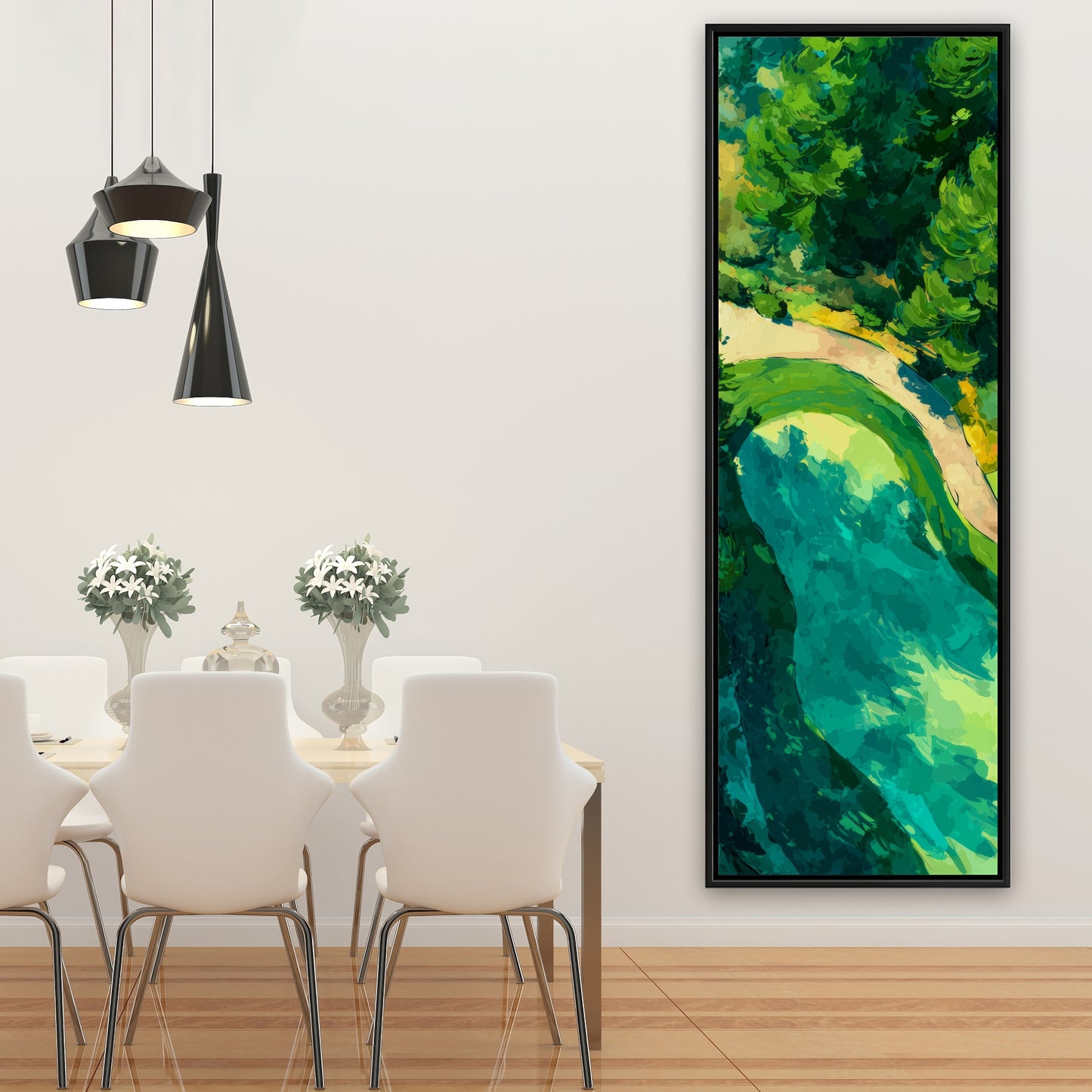 Peaceful course - 24"x24" Framed canvas