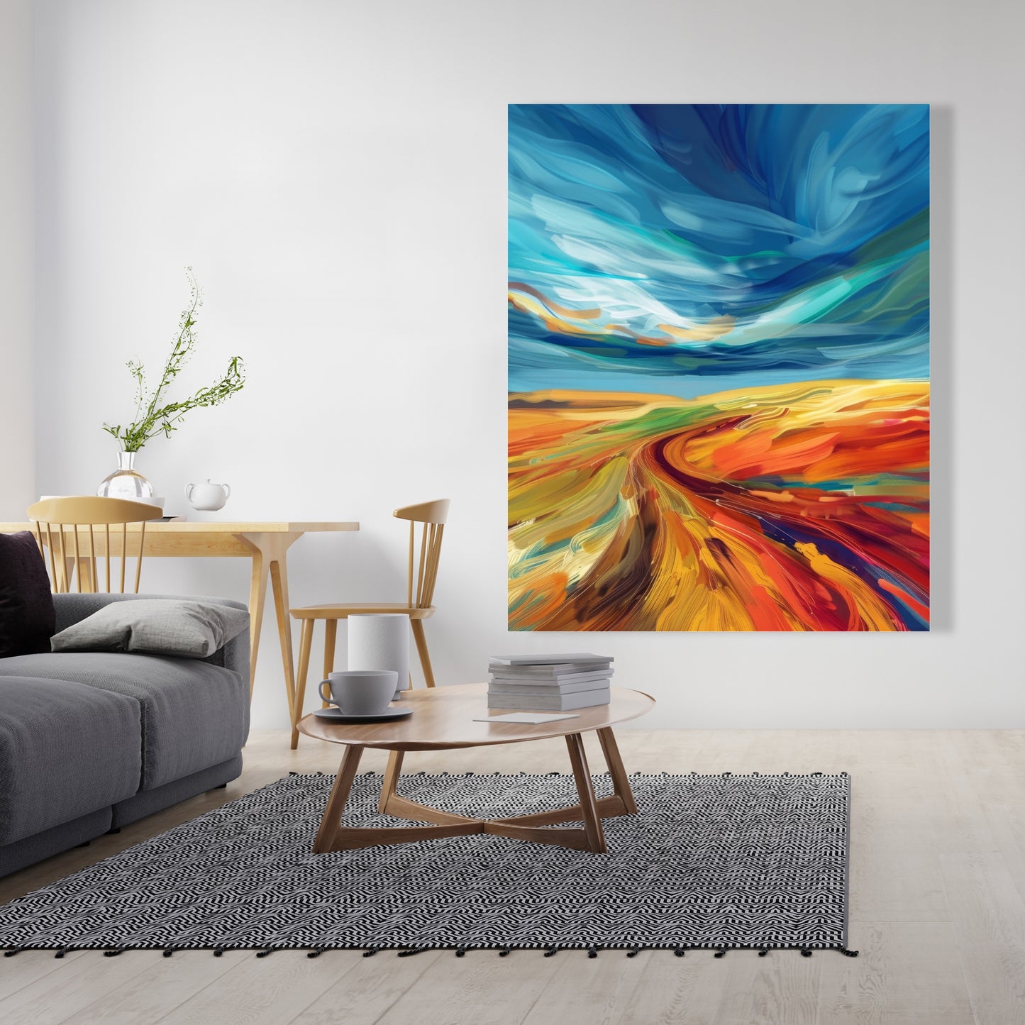 Land flow - 32"x32" Canvas