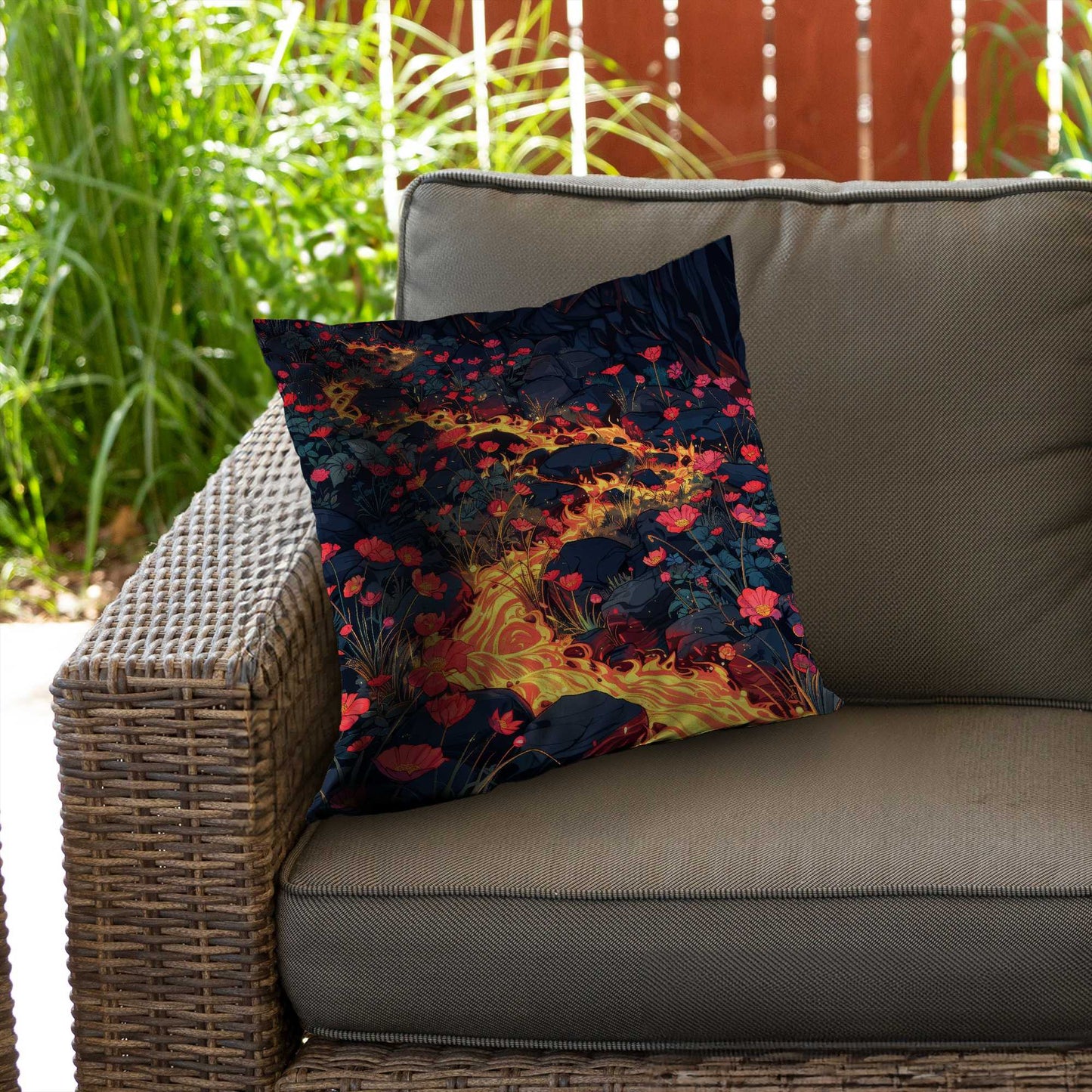 Dodging Nature Poly Twill Throw Pillow | Home Decor Accent
