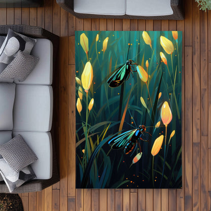 Appealing Orange Outdoor Area Rug | Home Decor Essential