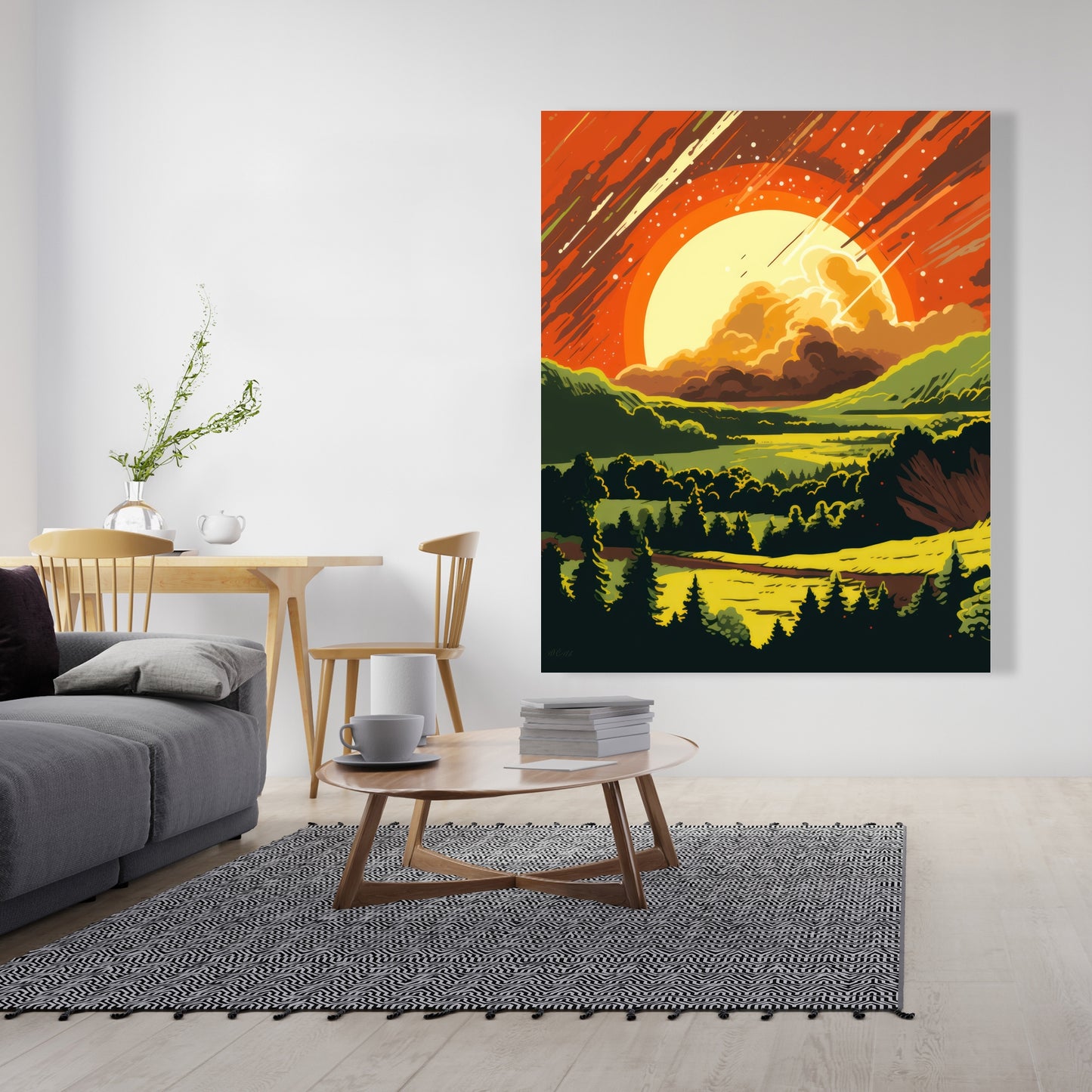 Last days Yellow Canvas for Home Decor - Brighten Your Space