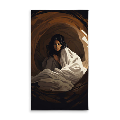 Warm embrace Brown Indoor Outdoor Tablecloth for Home Decor