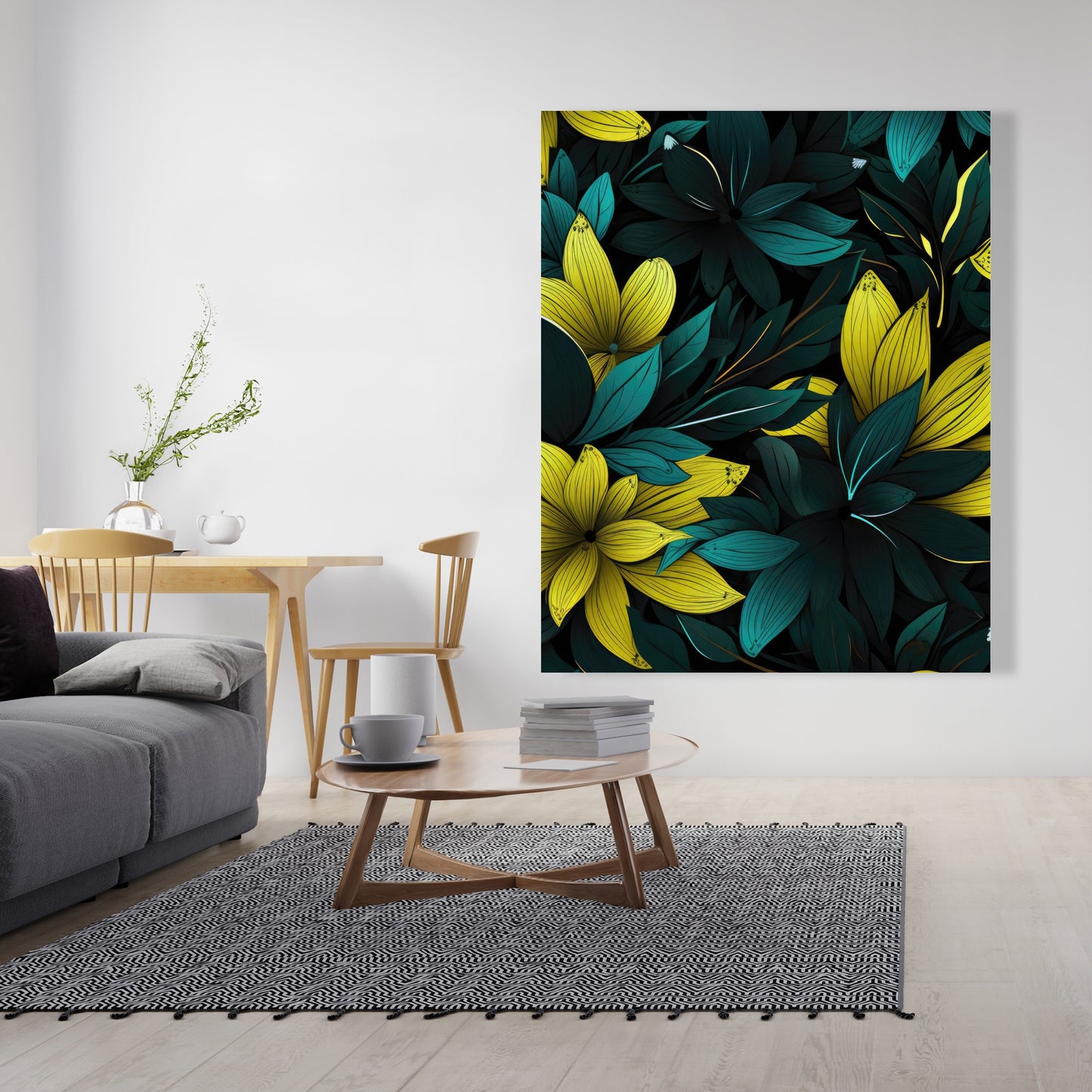 Potent - Yellow Canvas Art for Stylish Home Decor