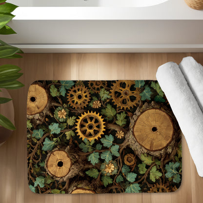 Hiding gears - 17"x24" Bath mat