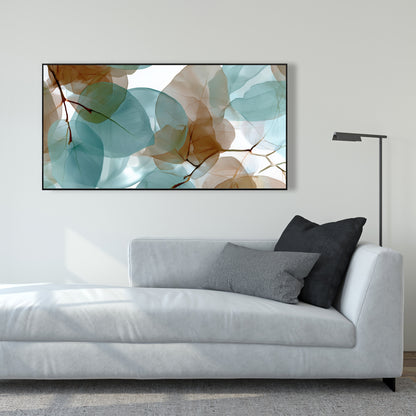 Translucent leaves - 24"x24" Framed canvas