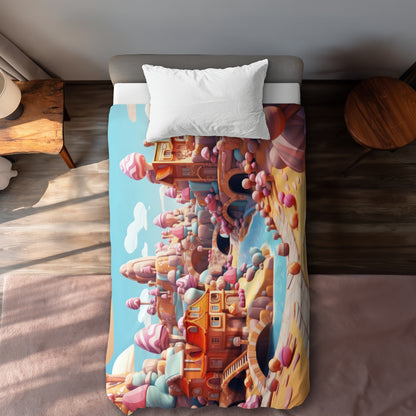 Sweet kingdom Pink Duvet Cover - Elegant Home Decor Upgrade